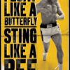 |Counter Top Posters | G6427 | Muhammad Ali | Float like a butterfly | Sports|